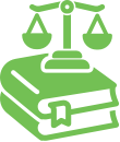 Scales of justice balancing on law books, symbolizing legal system fairness and permanent justice placements